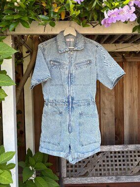 MNG Denim Romper Jumpsuit (EUC)